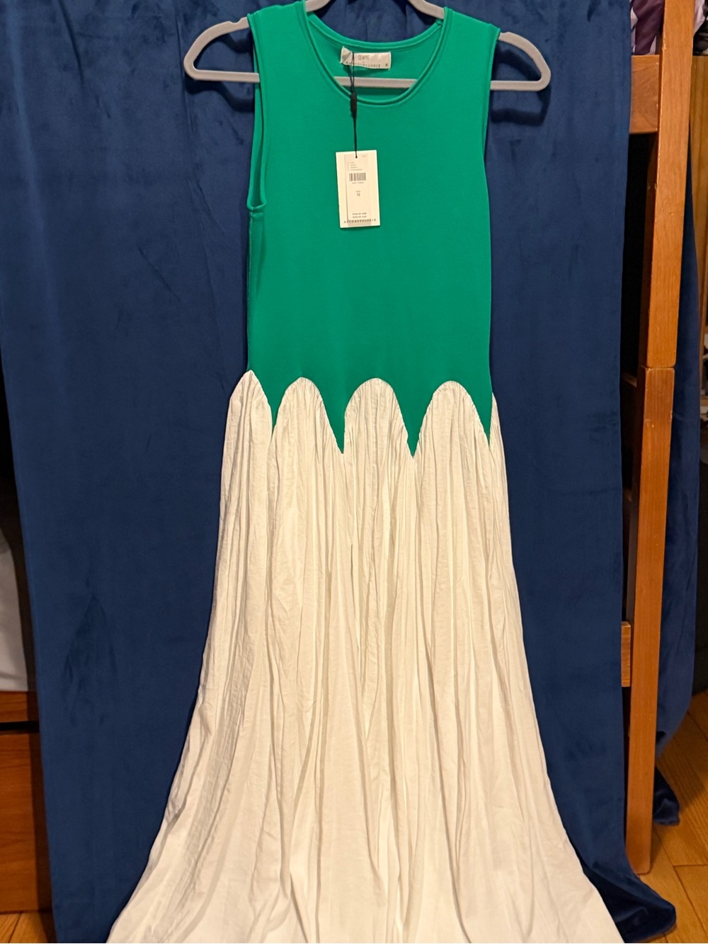 Anthropologie Emerald Green Ribbed Tank Dress - Picture 4 of 9